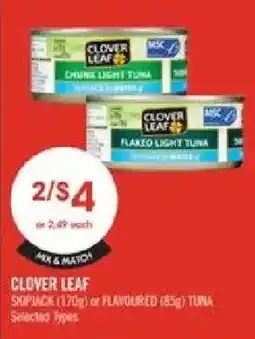 Shoppers Drug Mart Clover Leaf tuna offer