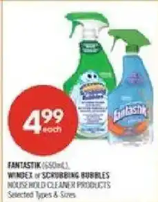 Shoppers Drug Mart Fantastik window or scrubbing bubbles household cleaner products offer
