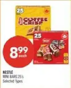 Shoppers Drug Mart Nestle mini bars 25% offer
