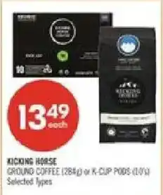 Shoppers Drug Mart Kicking Horse ground coffee offer