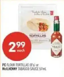 Shoppers Drug Mart PC flour tortillas offer