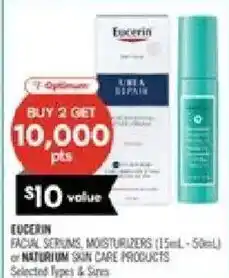 Shoppers Drug Mart Eucerin facial serums, moisturizers offer