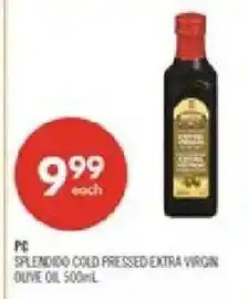 Shoppers Drug Mart PC Splendid Cold Pressed Extra Virgin Olive Oil offer