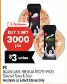 Shoppers Drug Mart PC black label premium frozen pizza offer