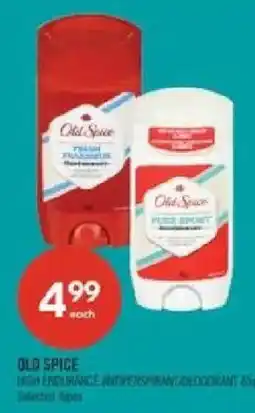 Shoppers Drug Mart Old Spice high endurance antiperspirant/deodorant offer