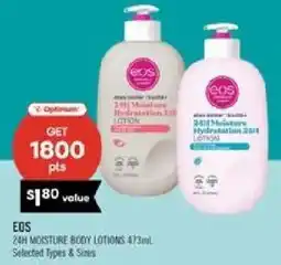 Shoppers Drug Mart eos 24h moisture body lotions offer