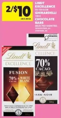 Real Canadian Superstore Lindt excellence chocolate bars offer