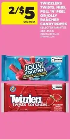 Real Canadian Superstore Twizzlers jolly rancher candy ropes offer
