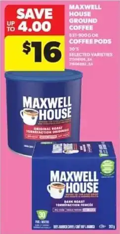 Real Canadian Superstore Maxwell house ground coffee offer