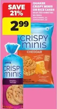 Real Canadian Superstore Quaker crispy minis offer