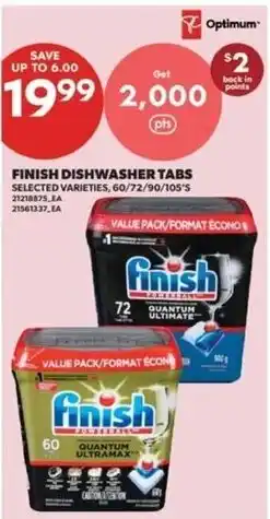 Real Canadian Superstore Finish dishwasher tabs offer