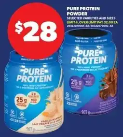 Real Canadian Superstore Pure Protein powder offer
