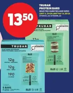Real Canadian Superstore Trubar protein bars offer