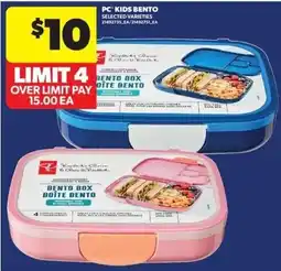 Real Canadian Superstore PC kids bento offer