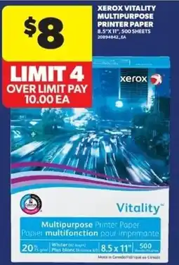 Real Canadian Superstore Xerox vitality multipurpose printer paper offer