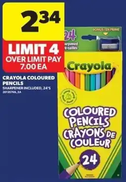 Real Canadian Superstore Crayola coloured pencils offer