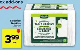 Metro Selection eco table napkins offer