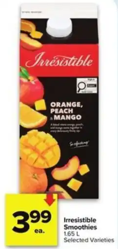 Metro Irresistible Smoothies offer