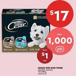 No Frills Cesar wet dog food selected varieties offer