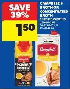 Real Canadian Superstore Campbell's broth or concentrated broth offer