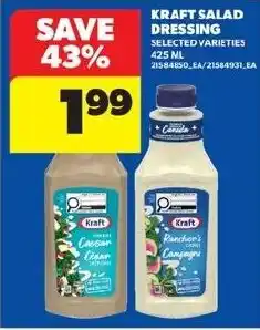 Kraft salad dressing selected varieties