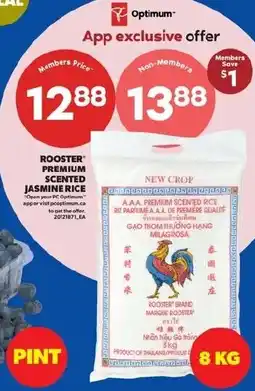 Real Canadian Superstore Rooster premium scented jasmine rice offer