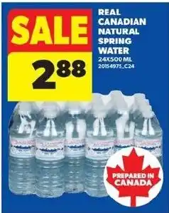 Real Canadian Superstore Real Canadian natural spring water offer