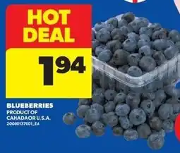 Real Canadian Superstore blueberries offer