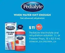 Zehrs Markets Pedialyte electrolyte oral rehydration solution offer