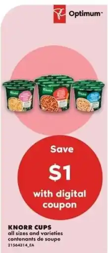 No Frills Knorr cups offer