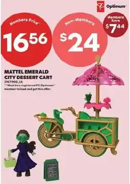 Real Canadian Superstore Mattel emerald city dessert cart offer