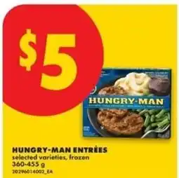 No Frills Hungry-man entrées offer