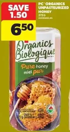 Real Canadian Superstore PC Organics Pure honey offer
