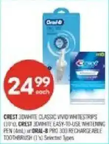 Shoppers Drug Mart Crest 3dwhite classic vivid whitestrips offer