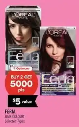 Shoppers Drug Mart L'oreal feria hair colour offer