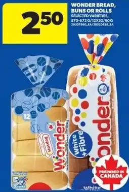 Real Canadian Superstore Wonder bread buns or rolls offer
