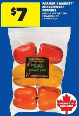 Real Canadian Superstore Farmer's Market mixed sweet peppers offer