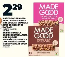 Loblaws Made good granola bars offer