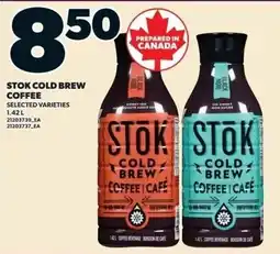 Zehrs Markets Stok cold brew coffee offer