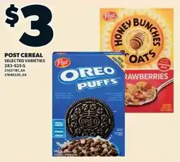 Zehrs Markets Post cereal selected varieties offer