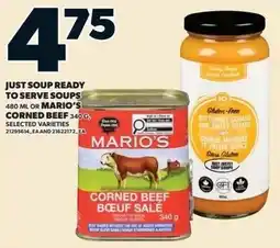 Zehrs Markets Mario's corned beef offer