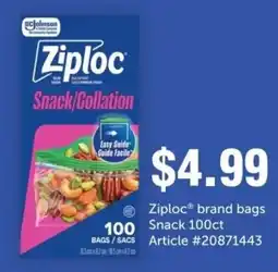 Fortinos Ziploc brand bags Snack offer
