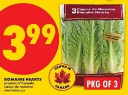 No Frills Romaine Hearts offer