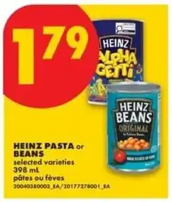 No Frills Heinz pasta or beans offer