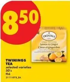 No Frills Twinings tea selected varieties offer