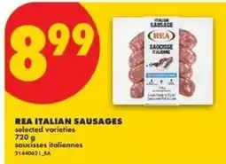 No Frills Rea italian sausages offer