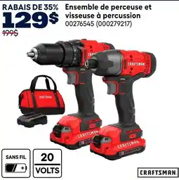 RONA Craftsman drill and impact driver set offer