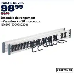 RONA Craftsman Versatrack 20 morceaux offer