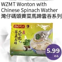 FreshWay Foodmart WZMT Wonton with Chinese Spinach Wather offer