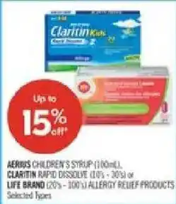 Shoppers Drug Mart Aerius children's syrup offer